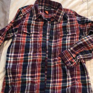 Childrens place plaid buttonup size 7/8